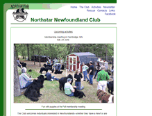 Tablet Screenshot of northstarnewfclub.org